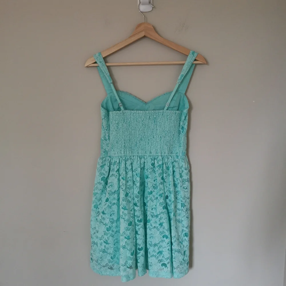 Hollister Tiffany blue lace dress - Picture 6 of 11